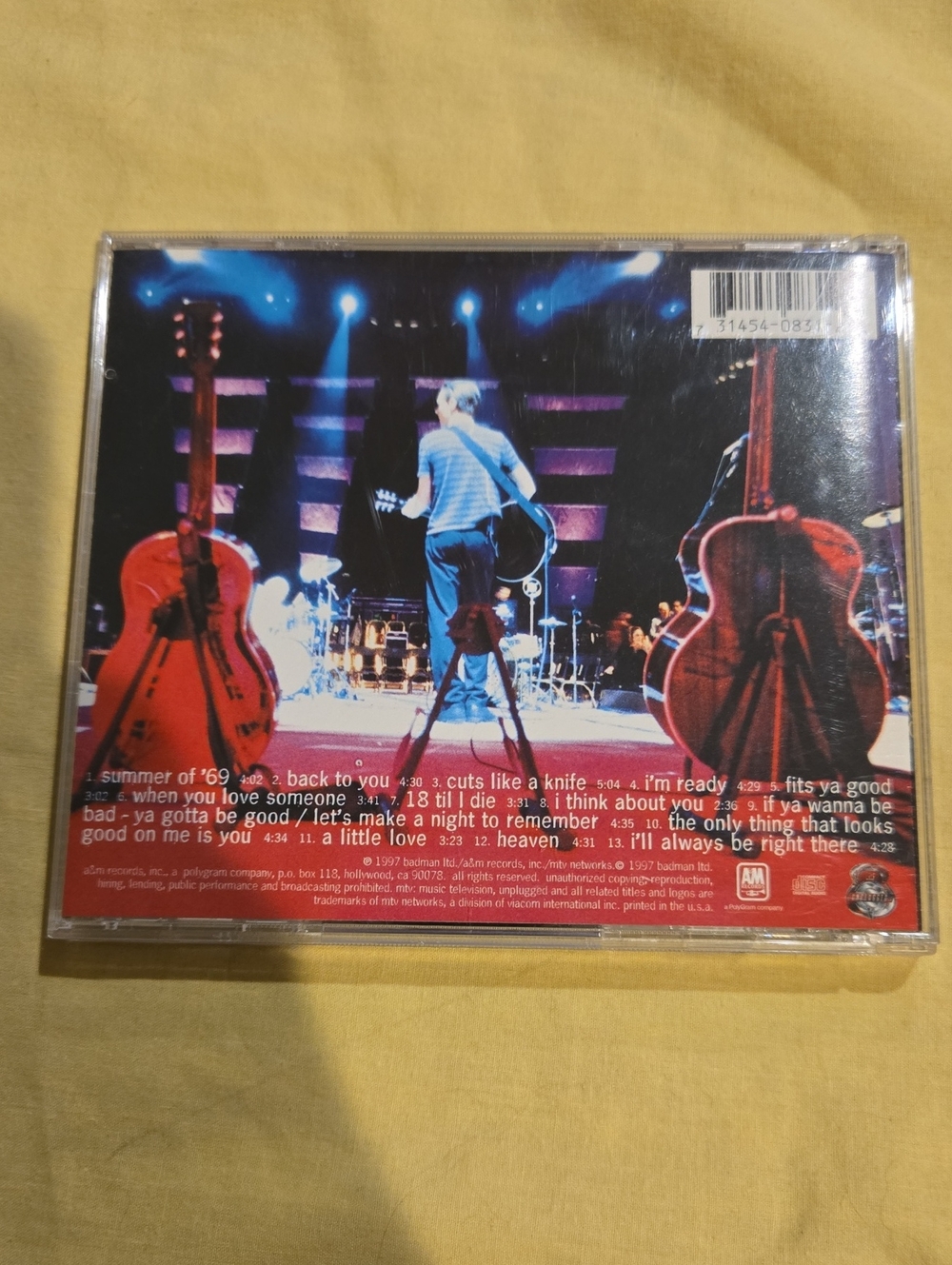 Bryan Adams Unplugged CD - Picture 3 of 6